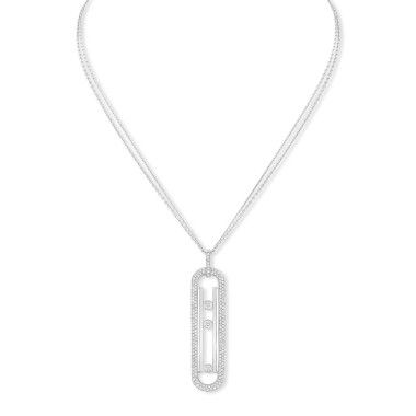         Weißgold, Halsschmuck, Messika Move 10th Diamantkette