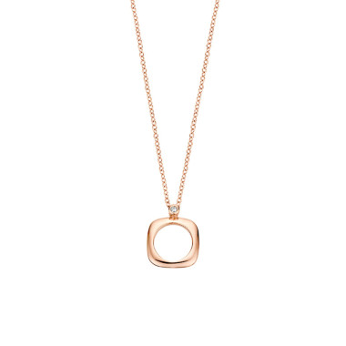         Roségold, Halsschmuck, Bigli Elements Anhänger mit Kette