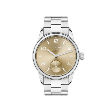 Damen- und Herrenuhr, Automatik, NOMOS Glashütte Club Sport Neomatik 34 Gold