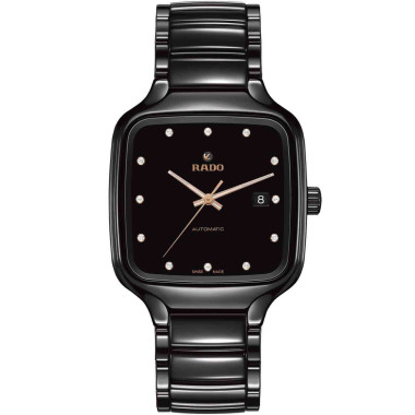 Damen- und Herrenuhr, Automatik, Rado True Square Automatic Diamonds