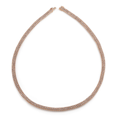 Halsschmuck, Roségold, Al Coro Dolce Vita Collier
