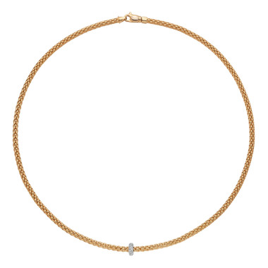 Halsschmuck, Weißgold, FOPE Prima Collier