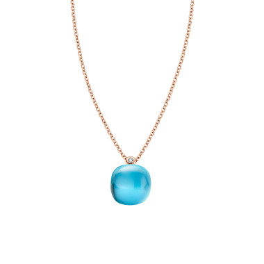 Halsschmuck, Roségold, Bigli Mini Sweety Anhänger mit Kette