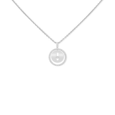 Halsschmuck, Weißgold, Messika Lucky Move PM Collier