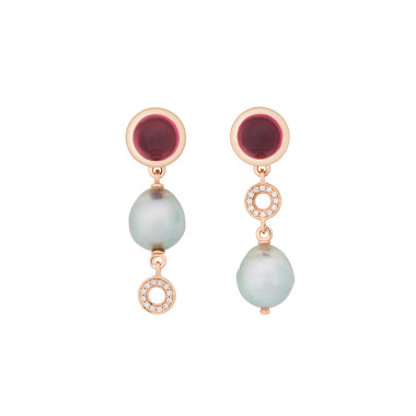         Roségold, Ohrringe, Bron Sushi Ohrschmuck