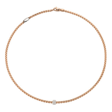 Halsschmuck, Weißgold, FOPE Eka Tiny Flex'it Collier
