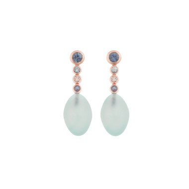 Ohrringe, Roségold, Bron Confetti Ohrschmuck