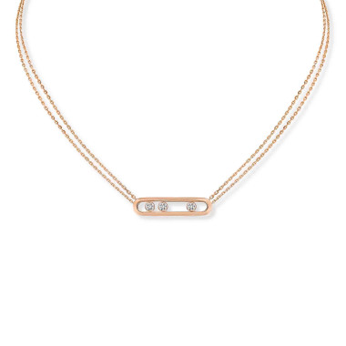 Halsschmuck, Roségold, Messika Move Classique Halskette