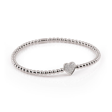 Armschmuck, Weißgold, Al Coro Stretchy Armband
