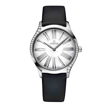 Damen- und Herrenuhr, Quarzwerk, Omega De Ville Trésor