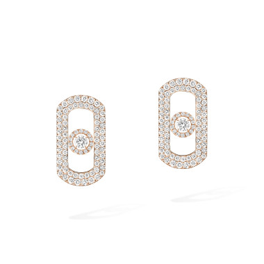 Ohrringe, Roségold, Messika So Move Diamantohrringe