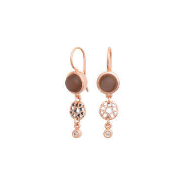 Ohrringe, Roségold, Bron Toujours Ajour Ohrschmuck