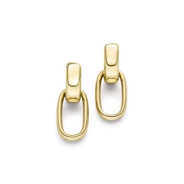 Ohrringe, Gelbgold, IsabelleFa Creolen "ChaCha 16" 