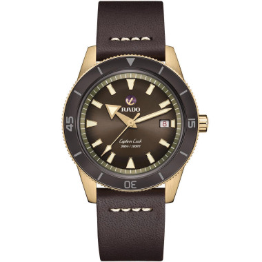 Damen- und Herrenuhr, Automatik, Rado Captain Cook Automatic Bronze