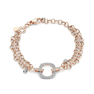 Armschmuck, Roségold, Bigli Elements Armband