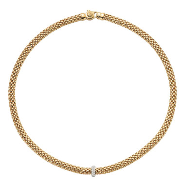 Halsschmuck, Weißgold, FOPE Vendôme Flex'it Collier
