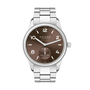 Damen- und Herrenuhr, Automatik, NOMOS Glashütte Club Sport neomatik 39 tabac