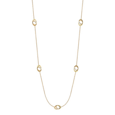 Halsschmuck, Gelbgold, Annamaria Cammilli Dune Lange Kette
