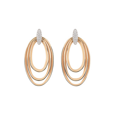 Ohrringe, Weißgold, Annamaria Cammilli Dune Chic Pavé Ohrringe
