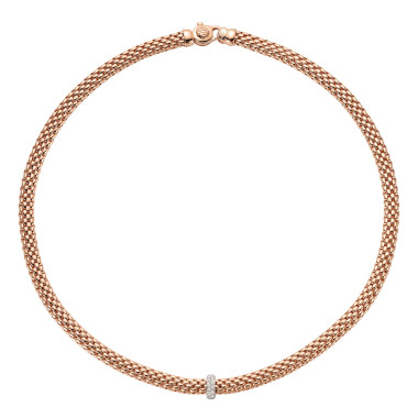 Halsschmuck, Weißgold, FOPE Vendôme Flex'it Collier