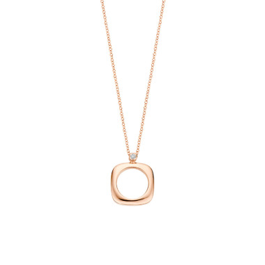         Roségold, Halsschmuck, Bigli Elements Anhänger mit Kette