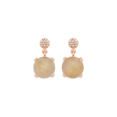         Roségold, Ohrringe, Bron Catch Ohrschmuck