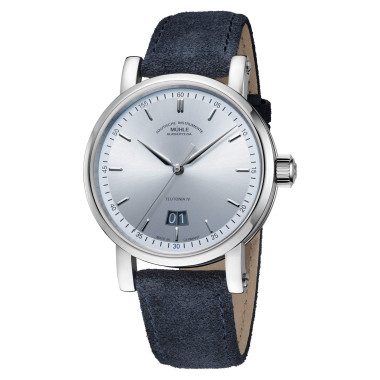 Damen- und Herrenuhr, Automatik, Mühle Glashütte Teutonia IV Großdatum Edition 1994