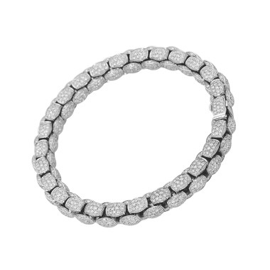         Weißgold, Armschmuck, FOPE Eka Armreif mit Diamanten