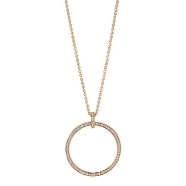 Halsschmuck, Rotgold, Schmuckwerk Halskette Saturn