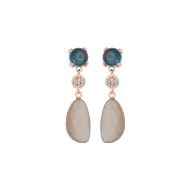         Roségold, Ohrringe, Bron Catch Ohrschmuck