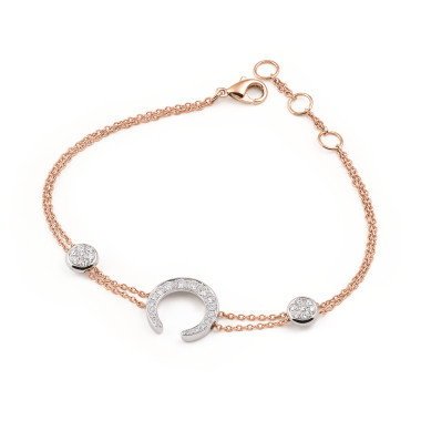 Armschmuck, Weißgold, Al Coro Mezzaluna Armband