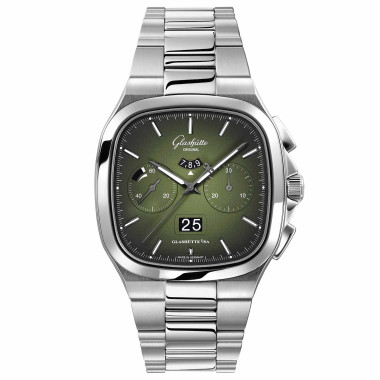 Damen- und Herrenuhr, Automatik, Glashütte Original Seventies Chronograph Panoramadatum
