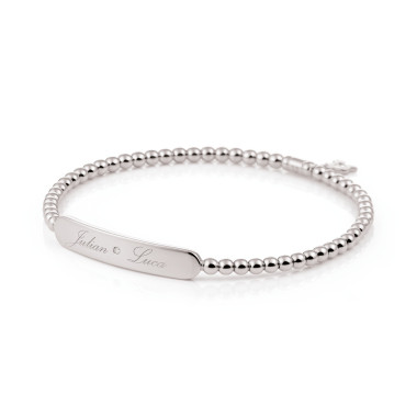 Armschmuck, Weißgold, Al Coro Stretchy Armband
