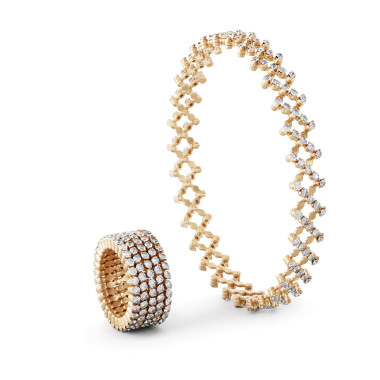         Roségold, Ringe, Serafino Consoli Serafino Multi-Size Ring und Armband