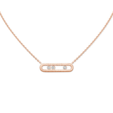         Roségold, Halsschmuck, Messika Move Classique Ciselé Halskette