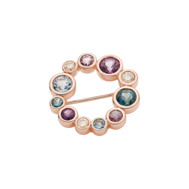 Accessoires/Sonstiges, Roségold, Bron Confetti Brosche