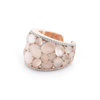 Ringe, Roségold, Al Coro Mezzaluna Ring