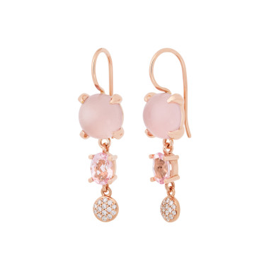 Ohrringe, Roségold, Bron Catch Ohrschmuck