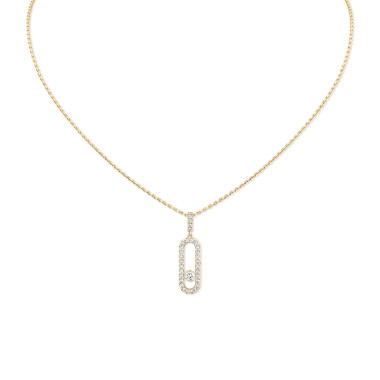         Gelbgold, Halsschmuck, Messika Move Uno GM Kette 