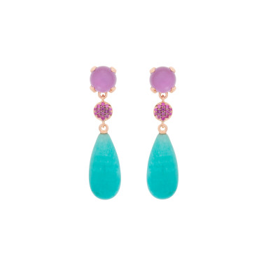         Roségold, Ohrringe, Bron Catch Ohrschmuck