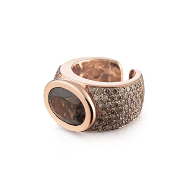 Ringe, Roségold, Al Coro Mezzaluna Classic Ring