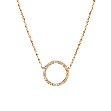 Halsschmuck, Rotgold, Schmuckwerk Halskette Saturn