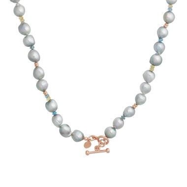 Halsschmuck, Roségold, Bron Halskette