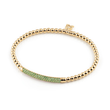 Armschmuck, Gelbgold, Al Coro Stretchy Armband