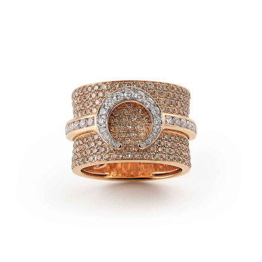 Ringe, Roségold, Al Coro Mezzaluna Ring