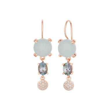         Roségold, Ohrringe, Bron Catch Ohrschmuck