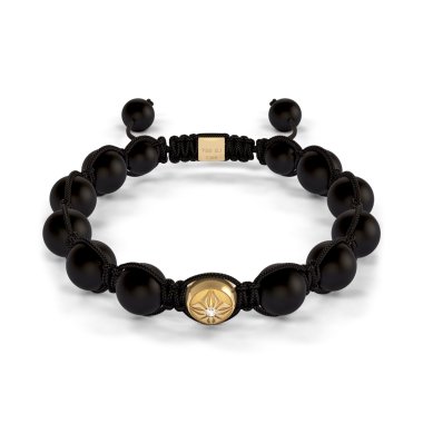 Armschmuck, Gelbgold, Shamballa Jewels Braided Armband