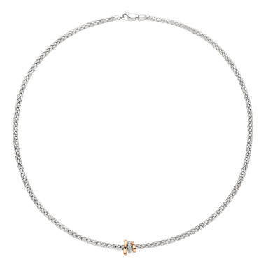 Halsschmuck, Weißgold, FOPE Prima Flex'it Collier