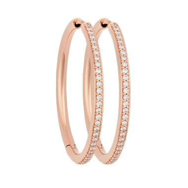 Ohrringe, Roségold, Bron Lux Creolen