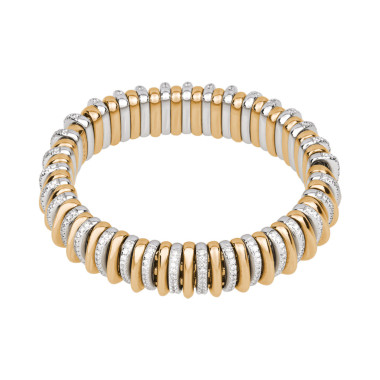         Gelbgold und Weißgold, Armschmuck, FOPE Panorama Flex'it Armband